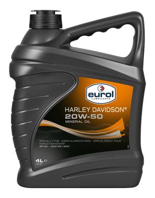 EUROL 20W-50 HD Mineraal, Motorolie 4T, 4 liter