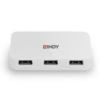 Lindy 43143 interface hub USB 3.2 Gen 1 (3.1 Gen 1) Type-A 5000 Mbit/s Wit - thumbnail