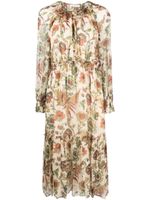 Ulla Johnson robe mi-longue Audette à fleurs - Tons neutres