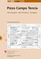 Wandelkaart - Topografische kaart 1272 Pizzo Campo Tencia | Swisstopo - thumbnail