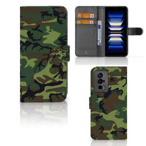 Xiaomi Poco F5 Pro Telefoon Hoesje Army Dark