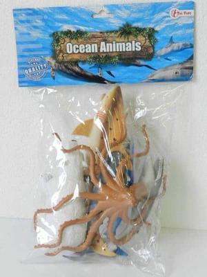 Jonotoys Oceaan dieren 5 stuks in zak