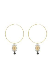 Dolce & Gabbana boucles d'oreilles pendantes en or 18ct ornées de saphirs