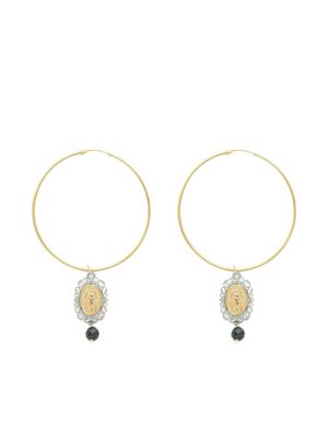 Dolce & Gabbana boucles d'oreilles Sicily en or jaune et blanc 18ct