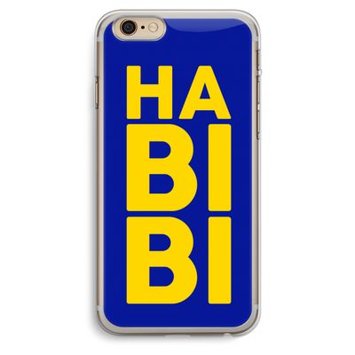 Habibi Blue: iPhone 6 Plus / 6S Plus Transparant Hoesje