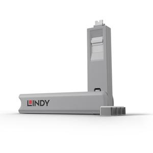 LINDY 40427 Sleutel voor USB-C-poort Set van 4 stuks Wit Incl. 1 sleutel