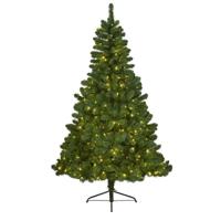Kunst kerstboom - Imperial Pine - groen - H150 - met kerstverlichting - verlichte kunstboom Kunst kerstboom - Imperial Pine - groen - H150 - met kerstverlichting - verlichte kunstboom