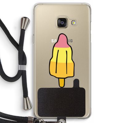 Raketijsje: Samsung Galaxy A3 (2016) Transparant Hoesje met koord