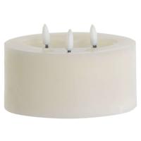 Kaars LED Home ESPRIT Beige 15 x 15 x 7 cm (AA) Kaars LED Home ESPRIT Beige 15 x 15 x 7 cm (AA)