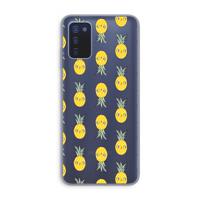 Ananas: Samsung Galaxy A03s Transparant Hoesje