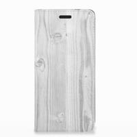 Nokia 3.1 (2018) Book | Wallet Case | White Wood