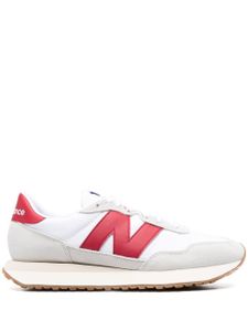 New Balance baskets lacées à patch logo - Blanc