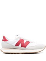 New Balance baskets lacées à patch logo - Blanc