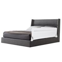 Beddengoed voor Peuters 120 cm Opvouwbaar Babybedhekje met Afneembare en Wasbare Hoes Wit