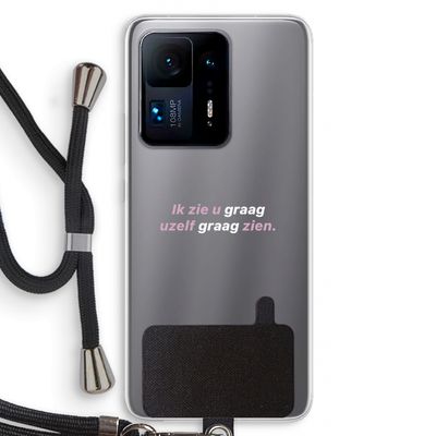uzelf graag zien: Xiaomi Mi Mix 4 Transparant Hoesje met koord