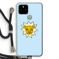 Kleine leeuw: Pixel 5 Transparant Hoesje met koord