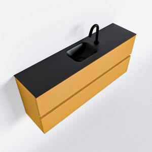 Toiletmeubel Mondiaz Ada | 120 cm | Meubelkleur Ocher | Lex wastafel Urban Midden | 1 kraangat