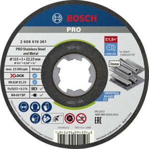 Bosch Accessories X-LOCK Standard for Inox WA 60 T BF 2608619266 Doorslijpschijfset 115 mm 10 stuk(s) Metaal, RVS