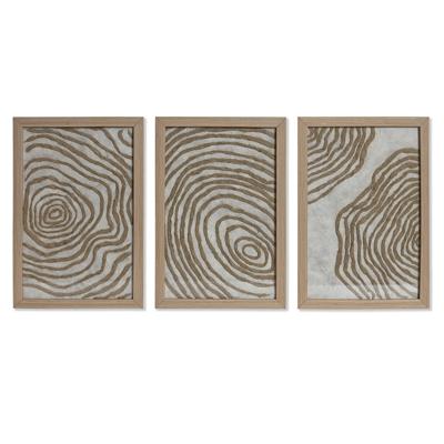 Set van 3 Schilderijen Home ESPRIT Modern 20 x 2 x 30 cm (3 Onderdelen)
