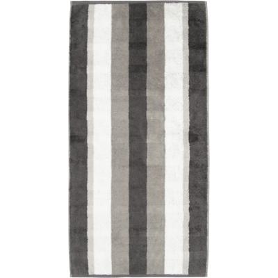 Cawö Cawo Noblesse Stripes Handdoek 50x100 anthrazit
