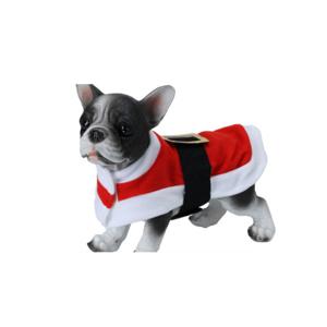 Kerstman huisdieren outfit - rood - 23 cm - kleine honden