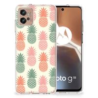 Motorola Moto G32 Siliconen Case Ananas - thumbnail