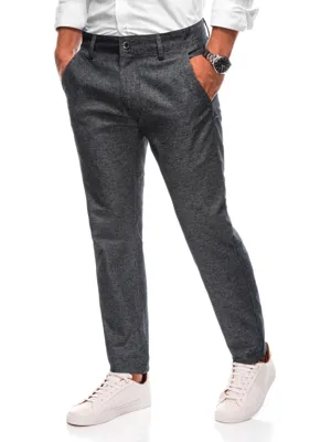 Edoti Style Italia - Herenbroek Chino - Donker Grijs - Stijvol - Lengte 33