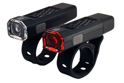 Fietslamp Kit USB Union 102 Li-ion Zwart Fietslamp Kit USB Union 102 Li-ion Zwart