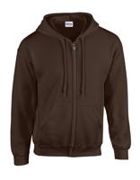 Gildan G18600 Heavy Blend™ Adult Full Zip Hooded Sweatshirt - Dark Chocolate - S