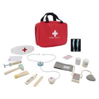 Lobbes Houten dokter speelset in tas - 14 dlg.