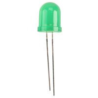 Kingbright LED 10mm diffus grün 60mcd Bedrade LED Groen Rond 10 mm 60 mcd 30 ° 25 mA 2.2 V - thumbnail