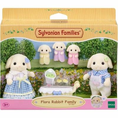 Accessoires voor poppenhuis Sylvanian Families 5735 Flora Rabbit family