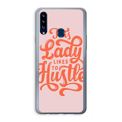 Hustle Lady: Samsung Galaxy A20s Transparant Hoesje
