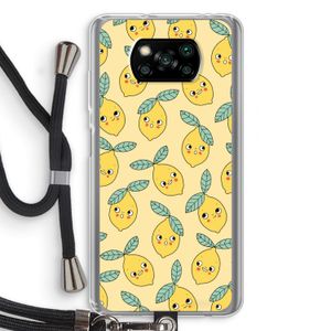 Citroenen: Xiaomi Poco X3 Pro Transparant Hoesje met koord