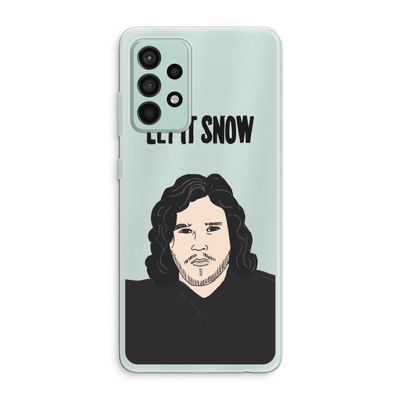 Let It Snow: Samsung Galaxy A52s 5G Transparant Hoesje