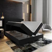 2dekans Opberg Boxspring Basic | 160 x 200 Zwart - (Gat in bodemplaat - Niet in originele verpakking - Kans op schade)