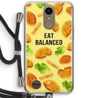 Eat Balanced: LG K10 (2017) Transparant Hoesje met koord