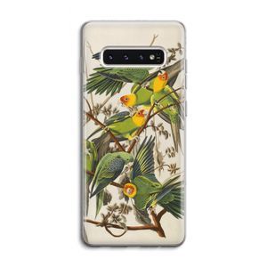 Carolinaparkiet: Samsung Galaxy S10 4G Transparant Hoesje