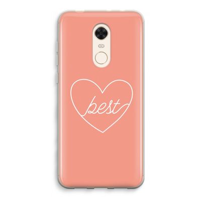 Best heart: Xiaomi Redmi 5 Transparant Hoesje