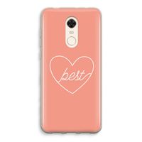 Best heart: Xiaomi Redmi 5 Transparant Hoesje