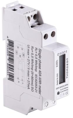 Thorgeon KWH meter 1-fase digitaal 40A + puls - 4518250