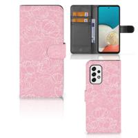 Samsung Galaxy A53 Hoesje White Flowers