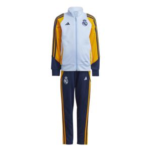 adidas Real Madrid Trainingspak Full-Zip 2024-2025 Peuters/Kleuters Lichtblauw Donkerblauw Geel