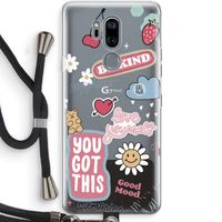 Positivity: LG G7 Thinq Transparant Hoesje met koord