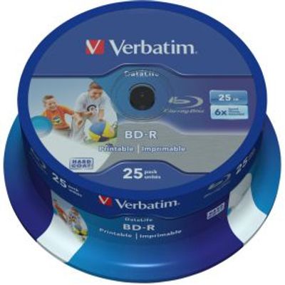 Verbatim BD-R Blu-Ray 25GB 6X 25st. Cakebox Printable