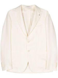 Tagliatore blazer boutonné à motif de chevrons - Blanc