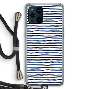 Verrassende lijnen: Oppo Find X3 Transparant Hoesje met koord