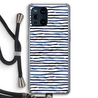 Verrassende lijnen: Oppo Find X3 Transparant Hoesje met koord
