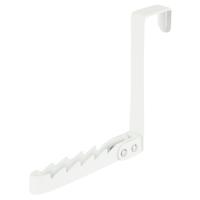 Deurhaak inklapbaar - wit - metaal - ophanghaakjes - deurkapstok