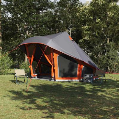 Familie Tipi Tent met dak Grijs en Oranje 508 x 470 x 300 cm